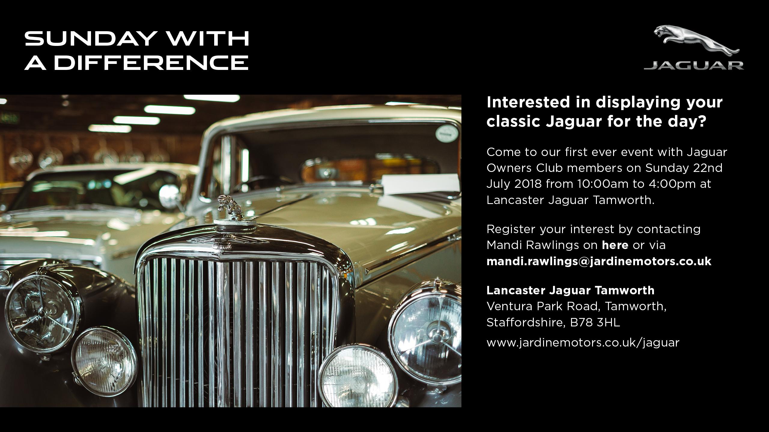 Jaguar Tamworth Owners Club Event